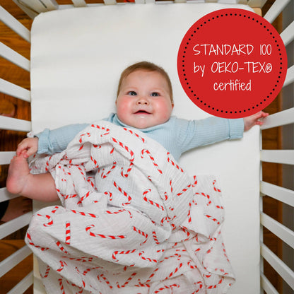 Candy canes | Swaddle Blanket