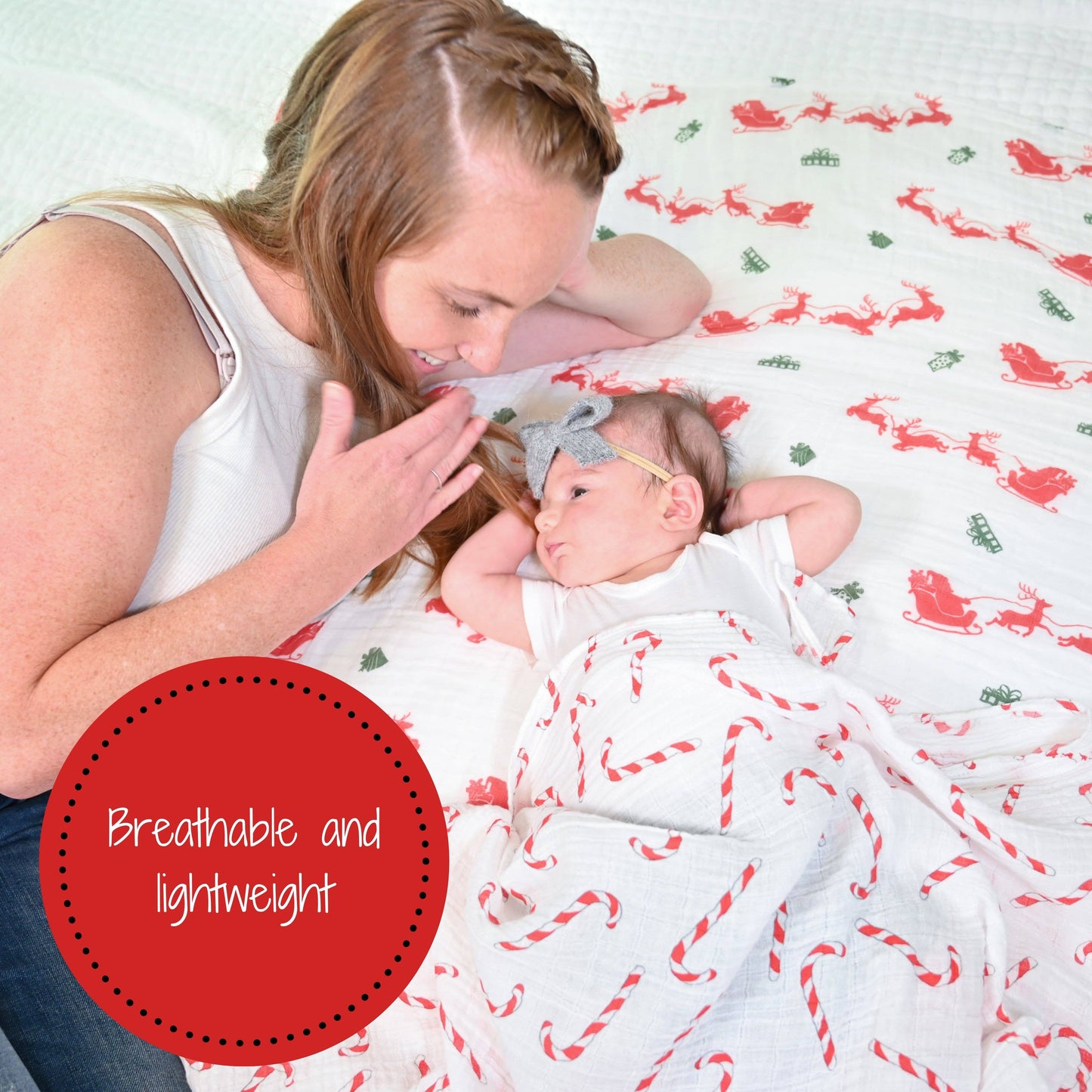 Candy canes | Swaddle Blanket