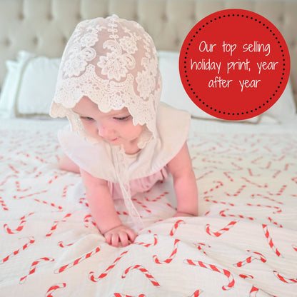 Candy canes | Swaddle Blanket