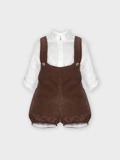 Edison | Heirloom Shortie Romper + Shirt Set