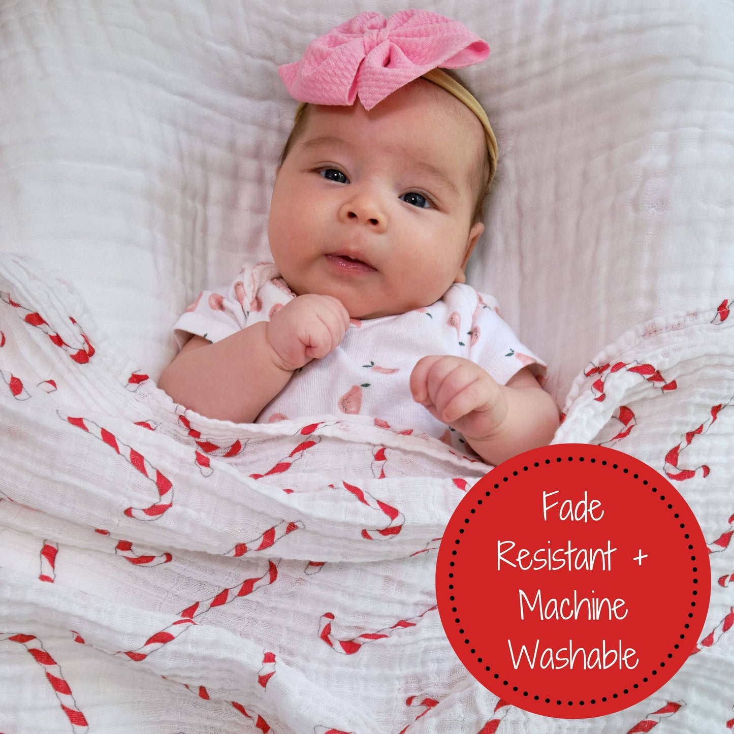 Candy canes | Swaddle Blanket