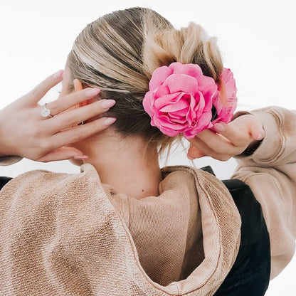 Blooming Rose Hair Claw Clip